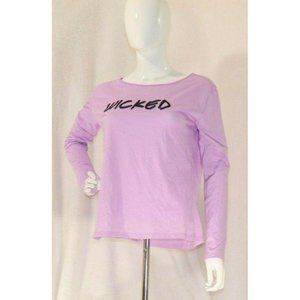 Victoria Secret Pink Wicked Sequin Long Sleeve Top Small Purple
